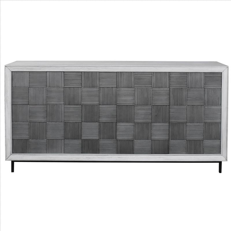 Uttermost Checkerboard - Cabinet-33 Inches Tall and 67 Inches Wide