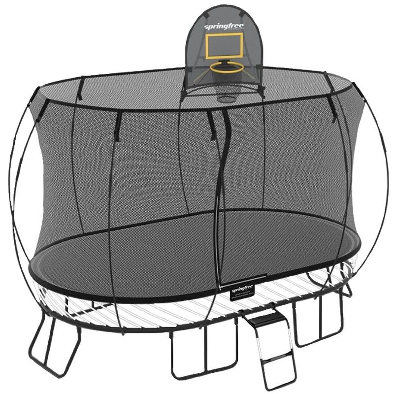 8\' x 13\' Large Oval Springfree Trampoline Ultimate Bundle