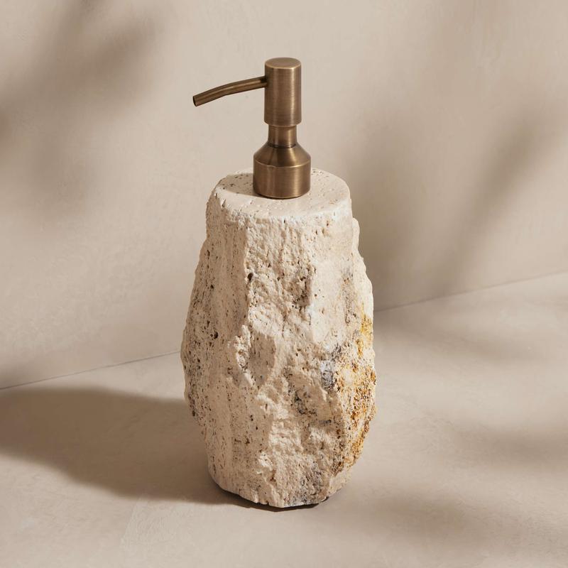 Travertine Soap Pump