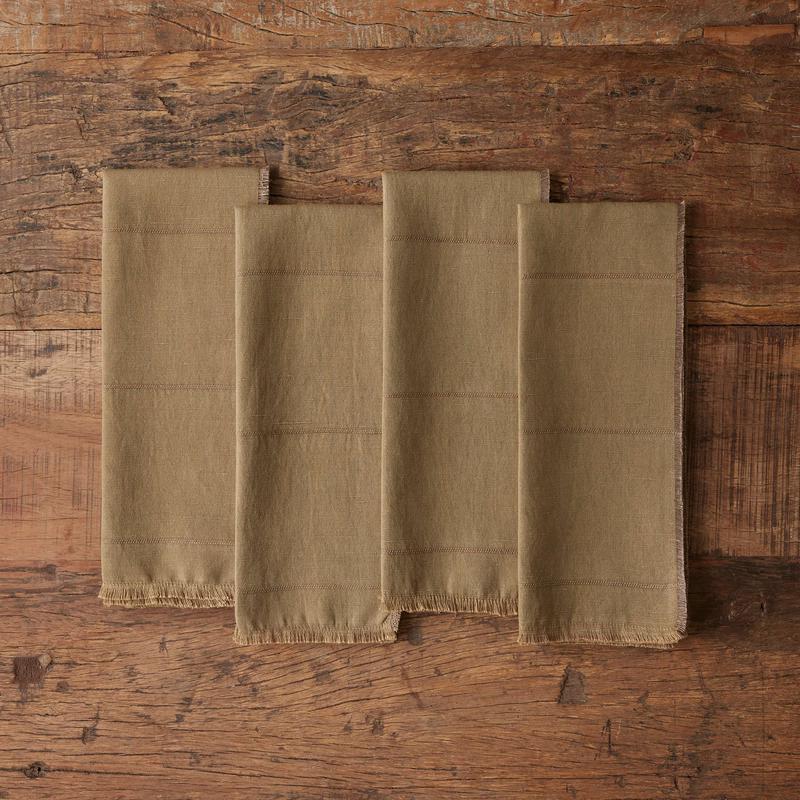 Linen Napkins in Olive (Set of 4)