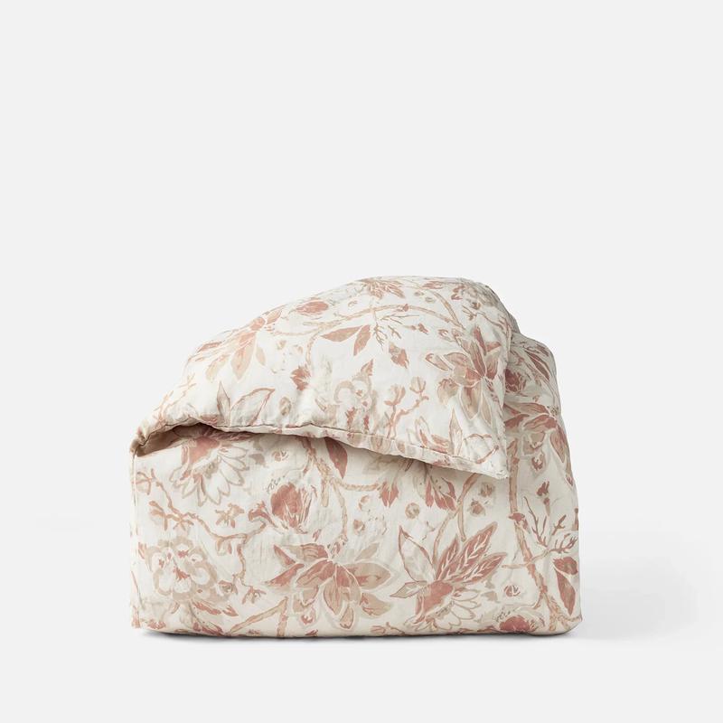 Sea Bloom Print Duvet Cover