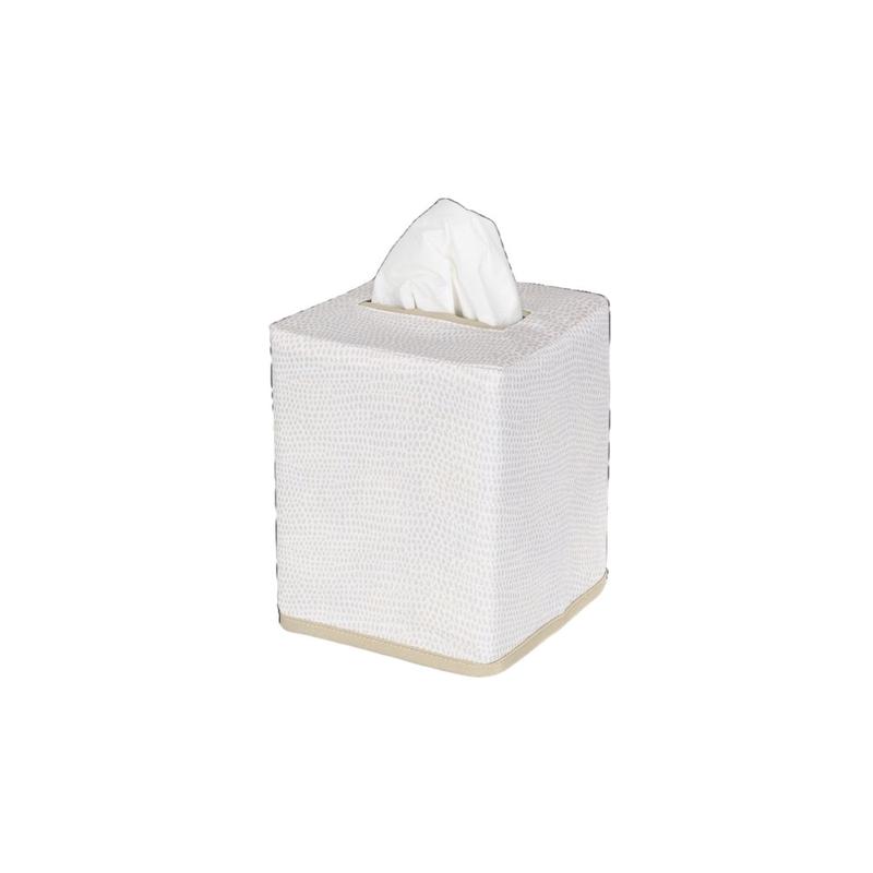 Jasper Tissue Box Cover in Dune by Matouk