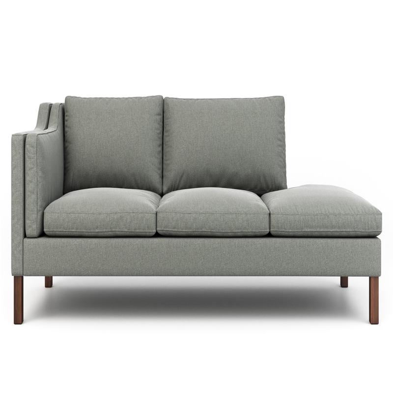 Up-Town Sofa With Bumper (85\”, Bumper On Right)