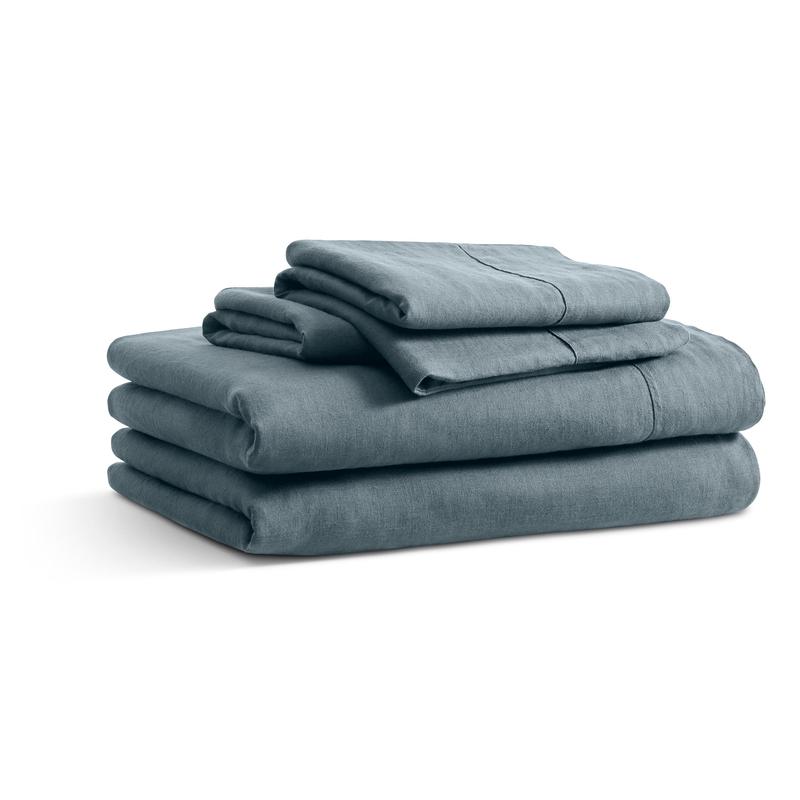 Blu Dot Stone Washed Linen Sheet Set